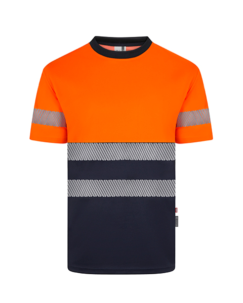 Camiseta gris bicolor alta visibilidad